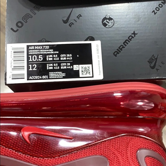 NIKE AIR MAX 720 university red/gym red - Picture 8 of 16